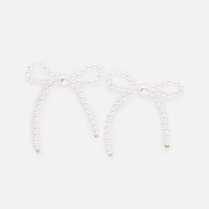 PL253E001GL - Boucles d'oreilles de perles en forme de boucle