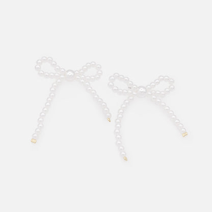 PL253E001GL - Boucles d'oreilles de perles en forme de boucle