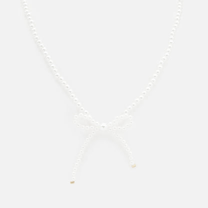 PL253N018GL - Collier de perles avec boucle latérale