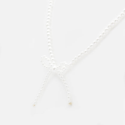PL253N018GL - Collier de perles avec boucle latérale