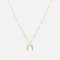 PL253N020GL - Collier doré breloque cloche avec perle ronde