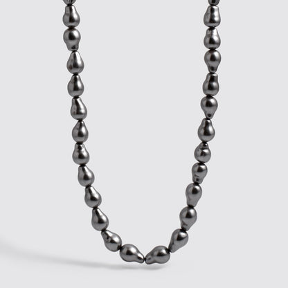 Dark Grey Baroque Pearl Necklace