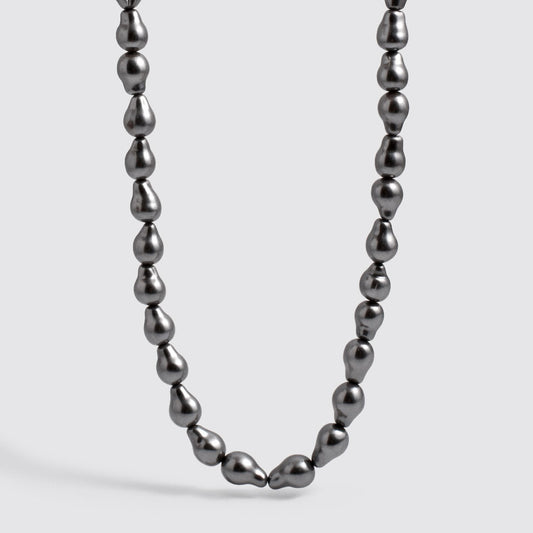 Dark Grey Baroque Pearl Necklace