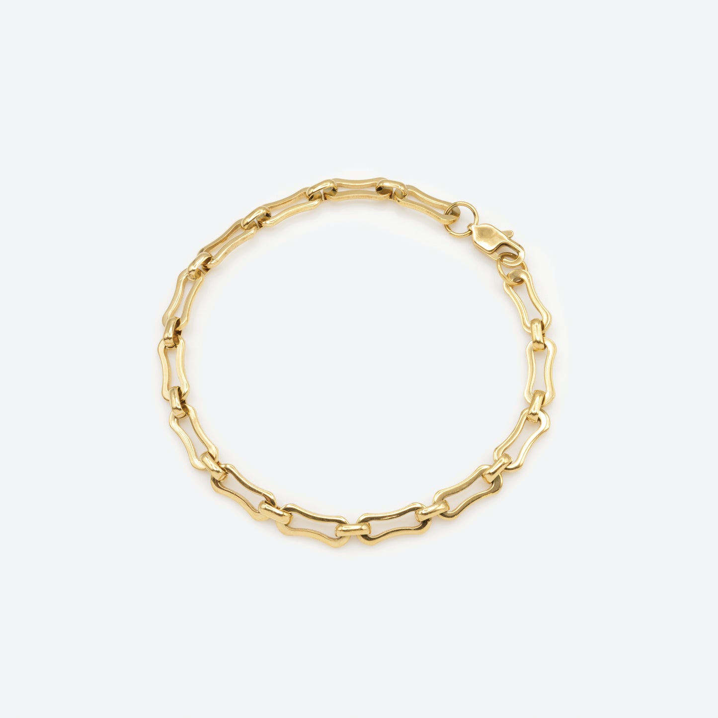 Golden peanut mesh bracelet - PR251B046GL