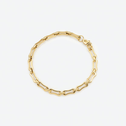 Golden peanut mesh bracelet - PR251B046GL