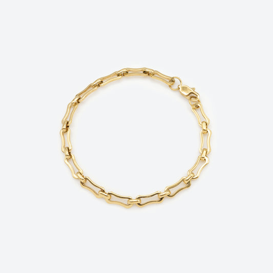 Golden peanut mesh bracelet - PR251B046GL
