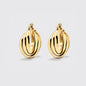 Gold-Tone Chunky Hoop Earrings