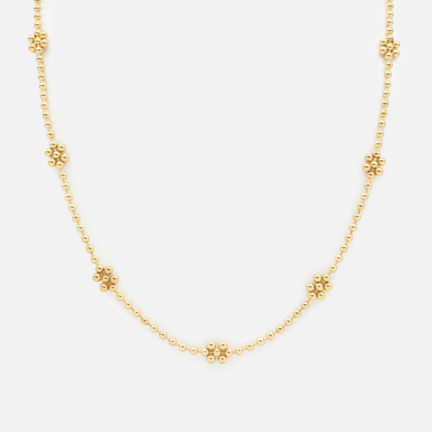 Small golden flower necklace - PR251N025GL