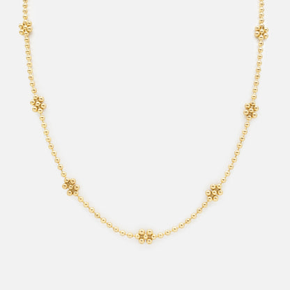 Small golden flower necklace - PR251N025GL