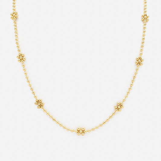 Small golden flower necklace - PR251N025GL