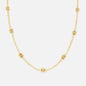 Small golden flower necklace - PR251N025GL