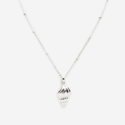 Collier argenté coquillage en spirale - PR251N035SL