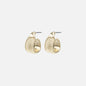 PR253E005GL - Boucles d'oreilles anneaux dorés imparfaits