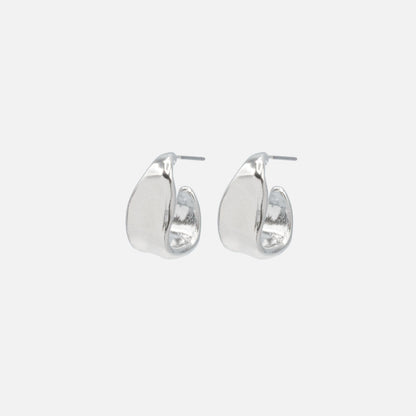 PR253E006SL - Boucles d'oreilles anneaux argentés imparfaits