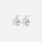 PR253E006SL - Boucles d'oreilles anneaux argentés imparfaits