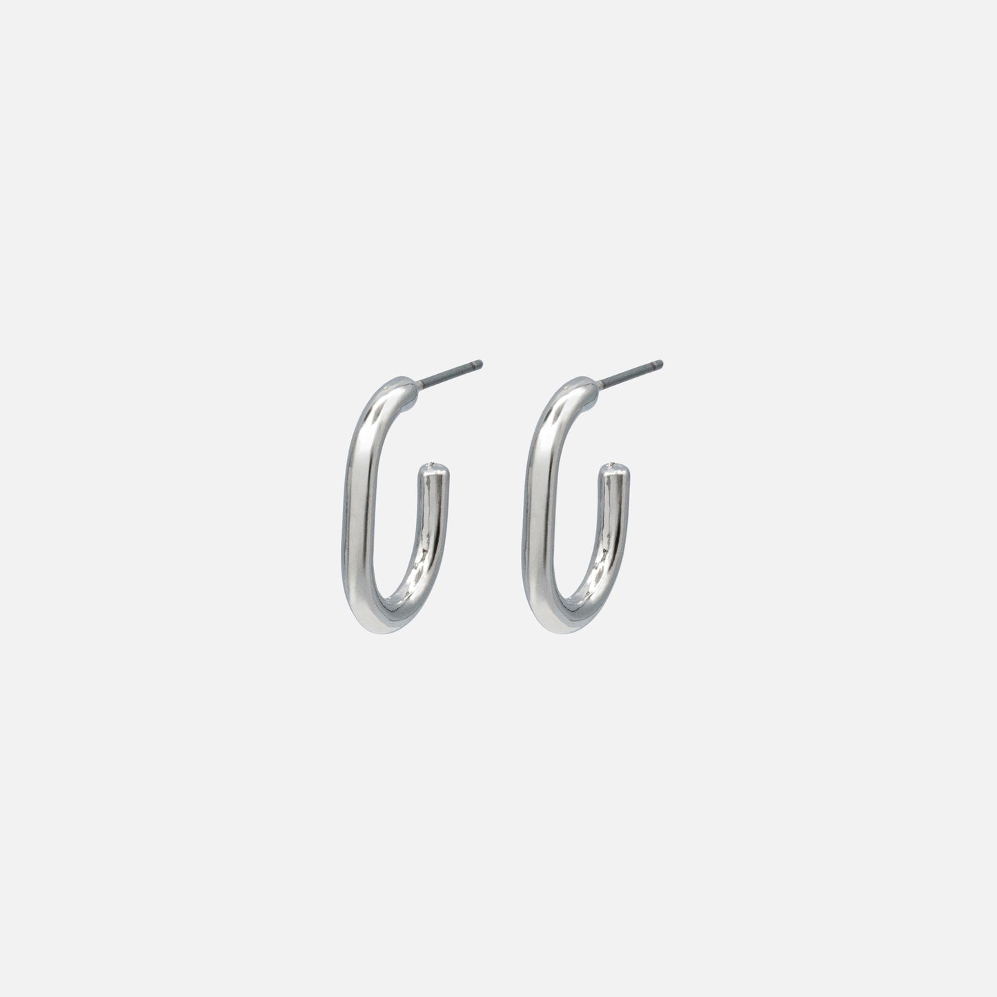 Boucles d'oreilles petits anneaux argentés - PR253E008SL