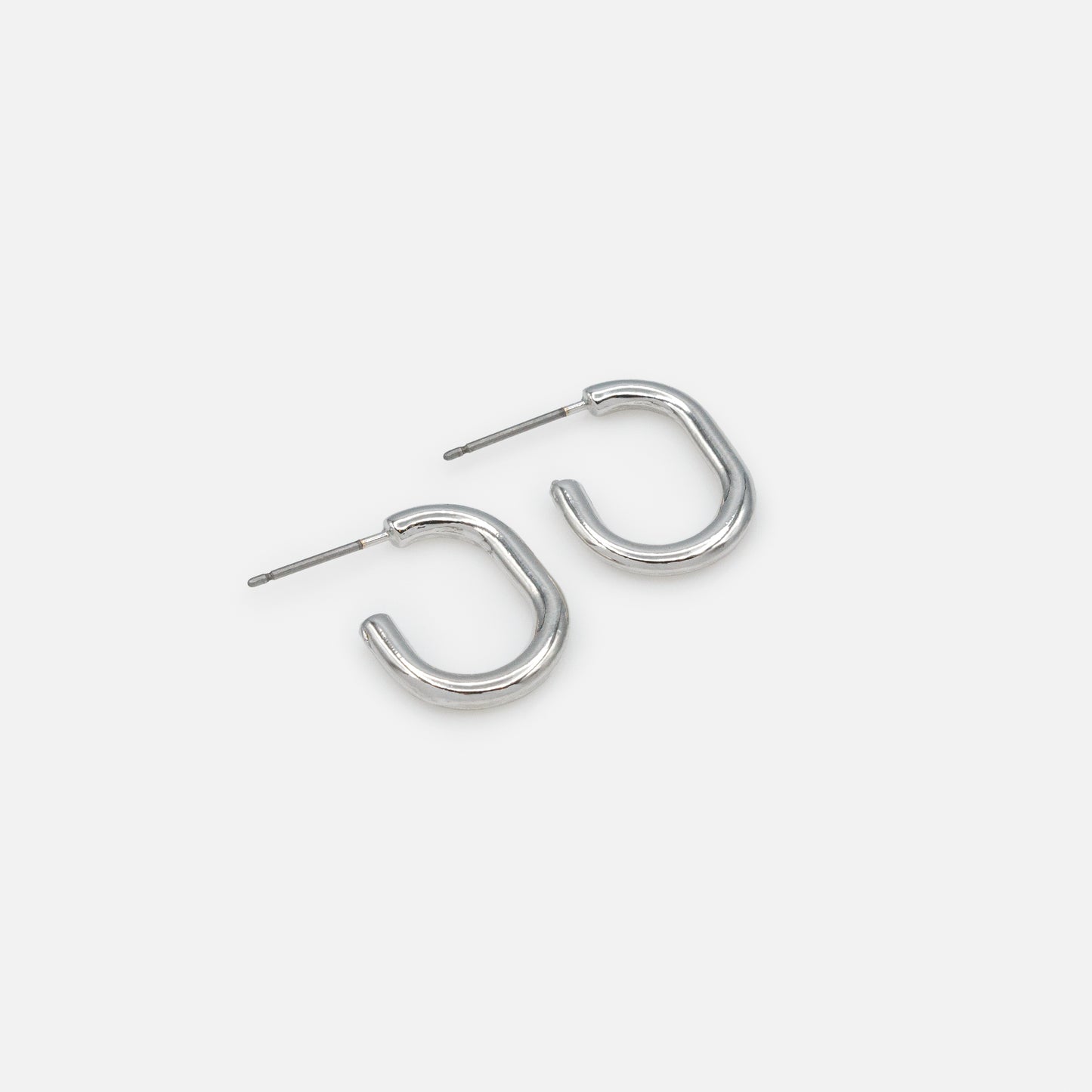 Boucles d'oreilles petits anneaux argentés - PR253E008SL