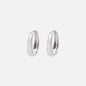 Boucles d'oreilles anneaux argentés ovales - PR253E010SL