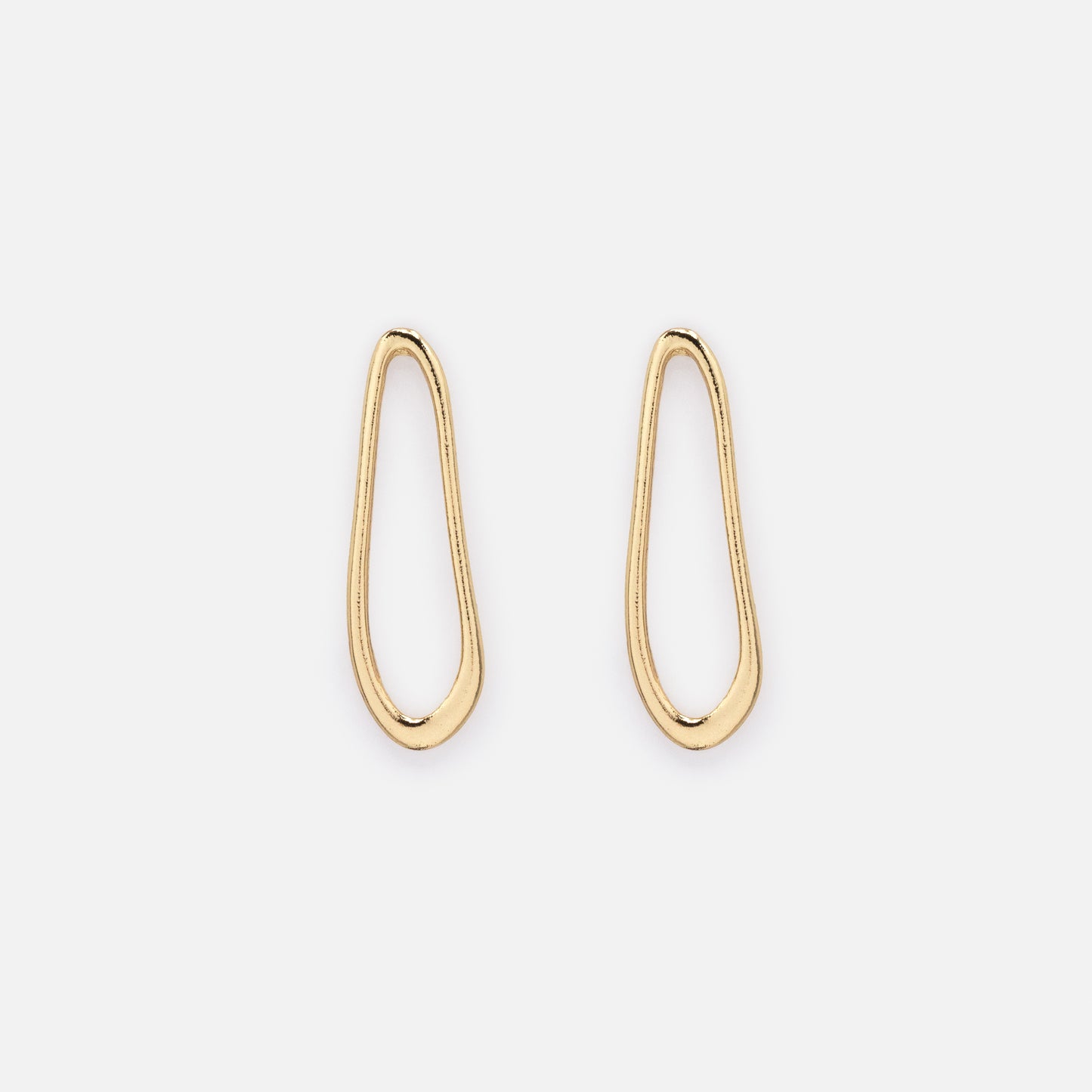 Boucles d'oreilles dorées poires allongées - PR253E013GL