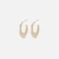 PR253E015GL - Boucles d'oreilles minces anneaux dorés martelés