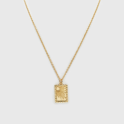 Burning sun golden necklace - PR253N021GL
