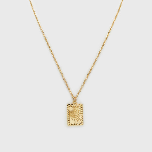 Burning sun golden necklace - PR253N021GL