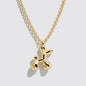 Gold-Tone Necklace with Balloon Dog Charm Pendant