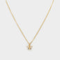 Collier doré breloque petit papillon avec zircons cubiques - PR253N025GL