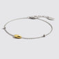 Silver-Tone Bracelet with Two-Tone Beads