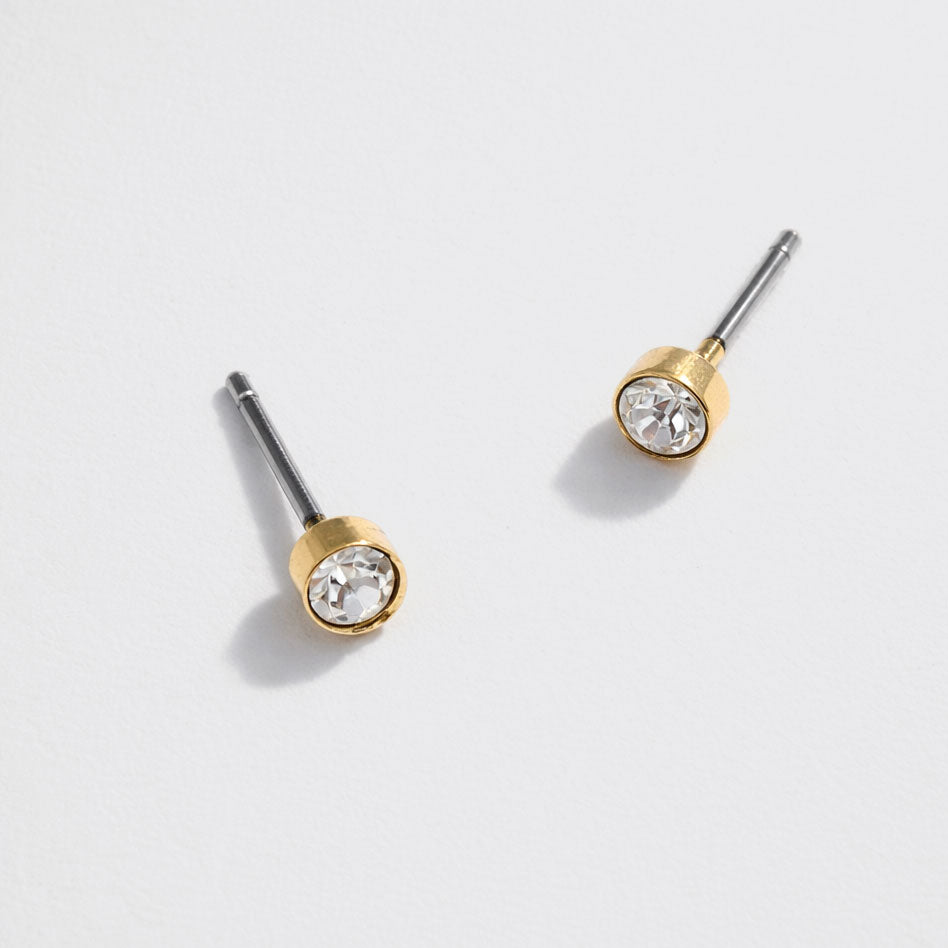 Set of 3 Gold-Tone Earrings Studs with Cowgirl Boots and Stars