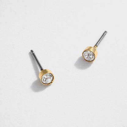 Set of 3 Gold-Tone Earrings Studs with Cowgirl Boots and Stars