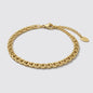 Golden Crossed Mesh Bracelet Stainless Steel