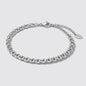 Silver Crossed Mesh Bracelet Stainless Steel
