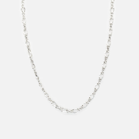 Large Silvered Twisted Mesh Chain in Stainless Steel