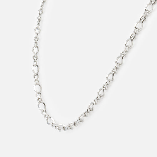 Large Silvered Twisted Mesh Chain in Stainless Steel