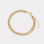 Triple beaded golden bracelet in stainless steel - SF253B024GL