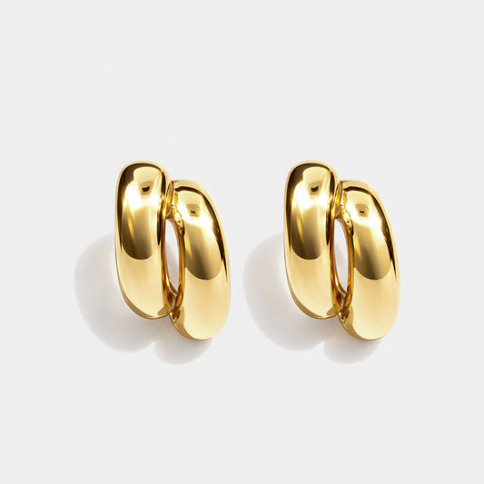 Golden claw earrings in stainless steel - SF253E012GL