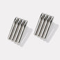 Boucles d'oreilles plaque argentée texturée en acier inoxydable - SF253E013SL