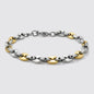 Two-Tone Bracelet Mariner Links in Stainless Steel