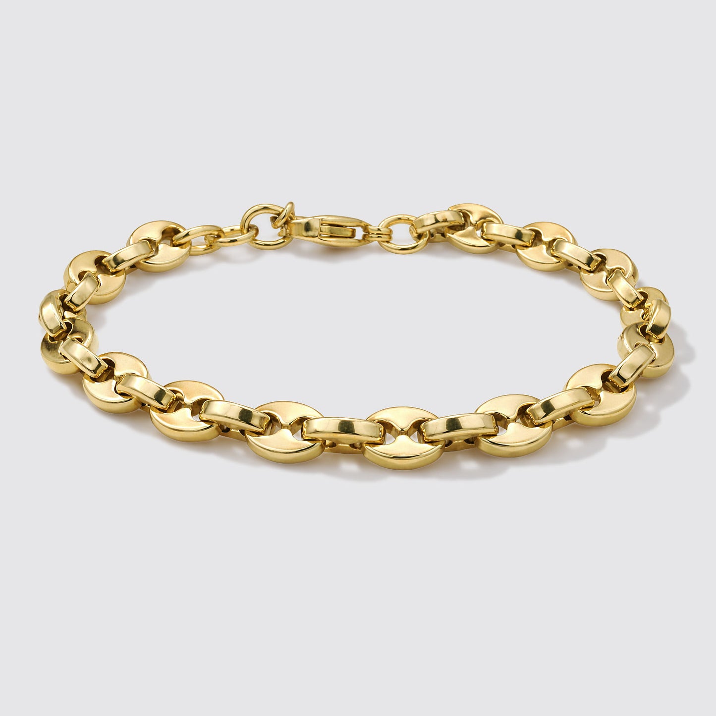Golden Bracelet Mariner Links in Stainless Steel