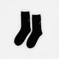 Black socks with white butterfly print - SO253-030BK