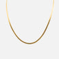 Golden Flat Snake Mesh Chain in Stainless Steel - SS233N018DO