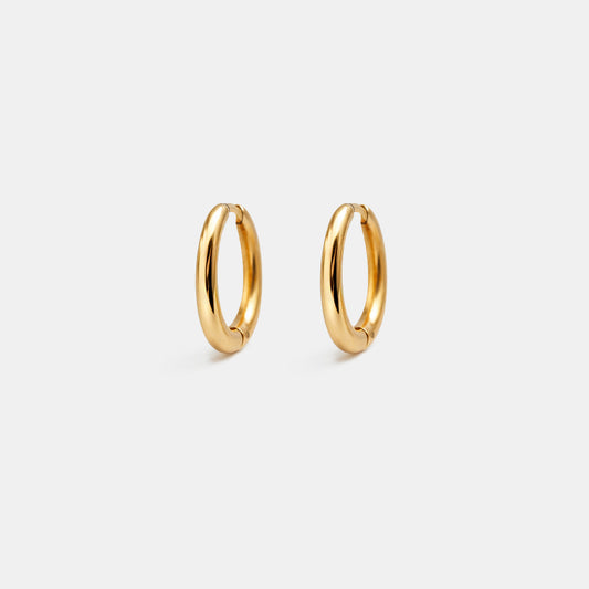 Golden huggies in stainless steel - SS253E010GL