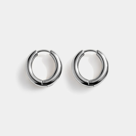Silvered huggies in stainless steel - SS253E010SL