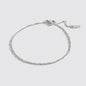 Silvered Singapore Stainless Steel Anklet