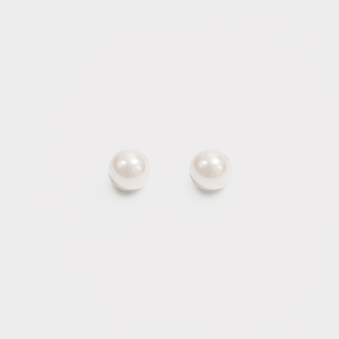 8 mm pearl earrings in stainless steel - SS29406AR