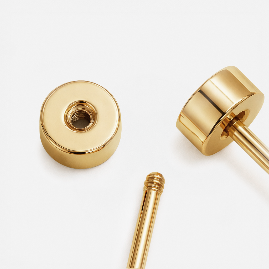 Mini boucles d'oreilles étoiles dorées en acier inoxydable - MN253E001GL
